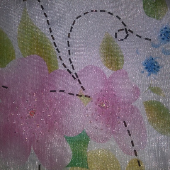 White Skirt with Accent Beading by Dress Barn - Picture 4 of 7